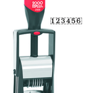 2000 Plus® 2006 Heavy Duty Metal #1 || Self-Inking Date Stamps || 1/4" x 1" Impression, Black Ink