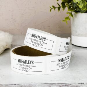 Return Address Labels Rolls, White Address Labels, Custom Personalized Address Labels, Return Mailing Stickers, Envelope Labels