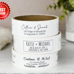 Address Labels Roll - Modern Address Labels - Address labels  250 500 - Return Address Labels Roll - Return Address Stickers