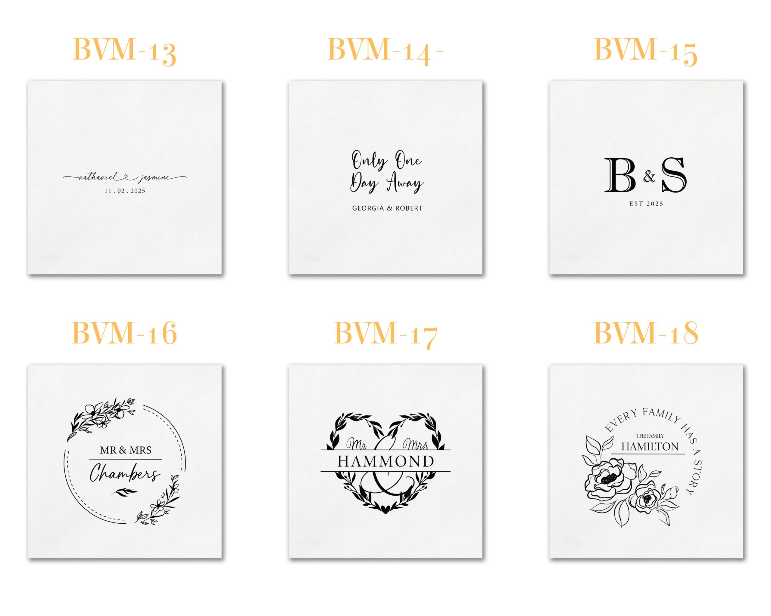 Personalized Paper Napkins Wedding Anniversary Engagement Printed Custom Monogram Beverage| Foil Wedding Napkins - Image 4