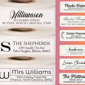 Top Quality Roll Return Address Labels, Return Address Labels, Wedding Address Stickers, Calligraphy Address Labels, ROLL