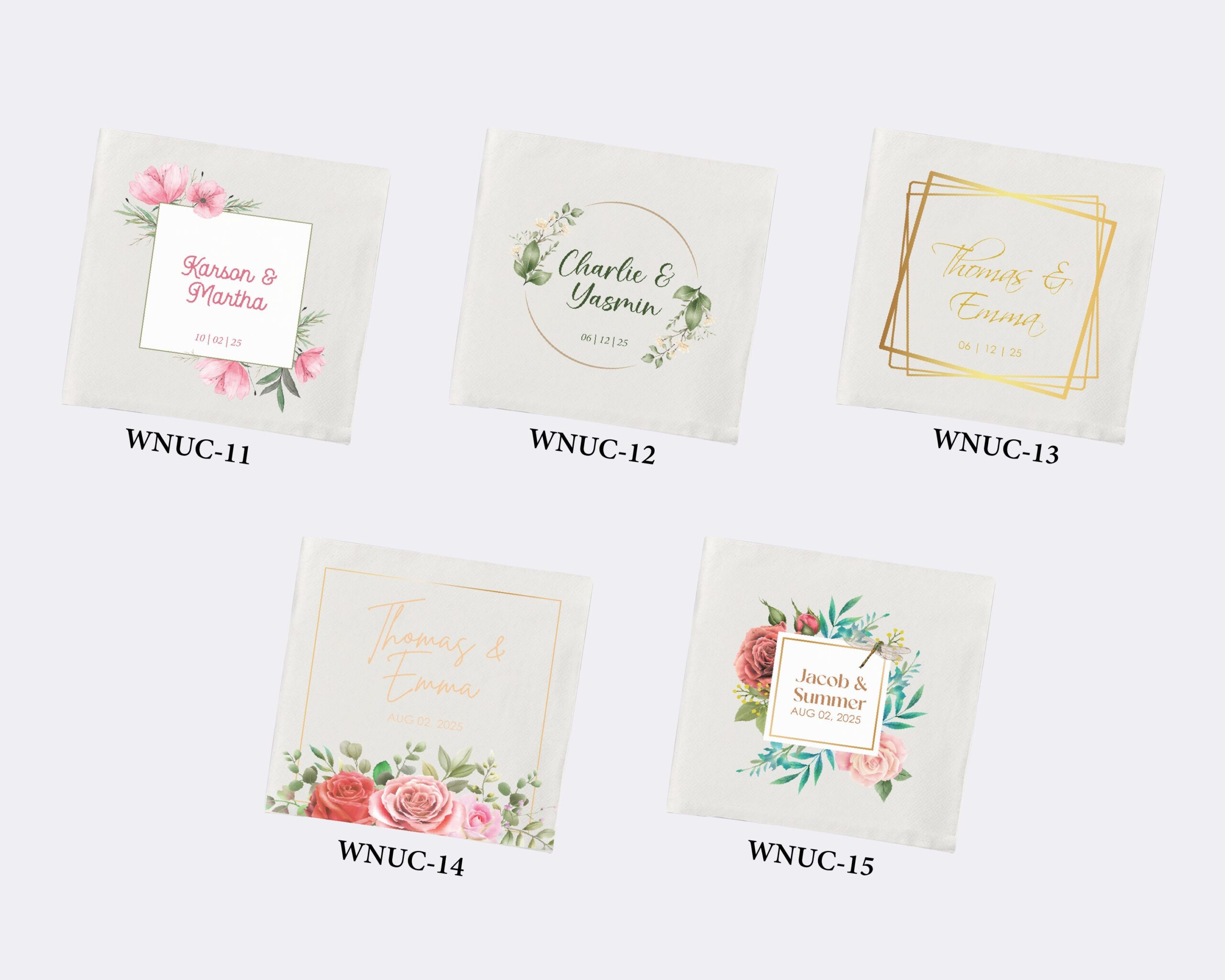 Personalized Wedding Napkins | Cocktail Napkins | Rehearsal Dinner | Just Married | Beverage Napkins | Luncheon Napkins - Image 4