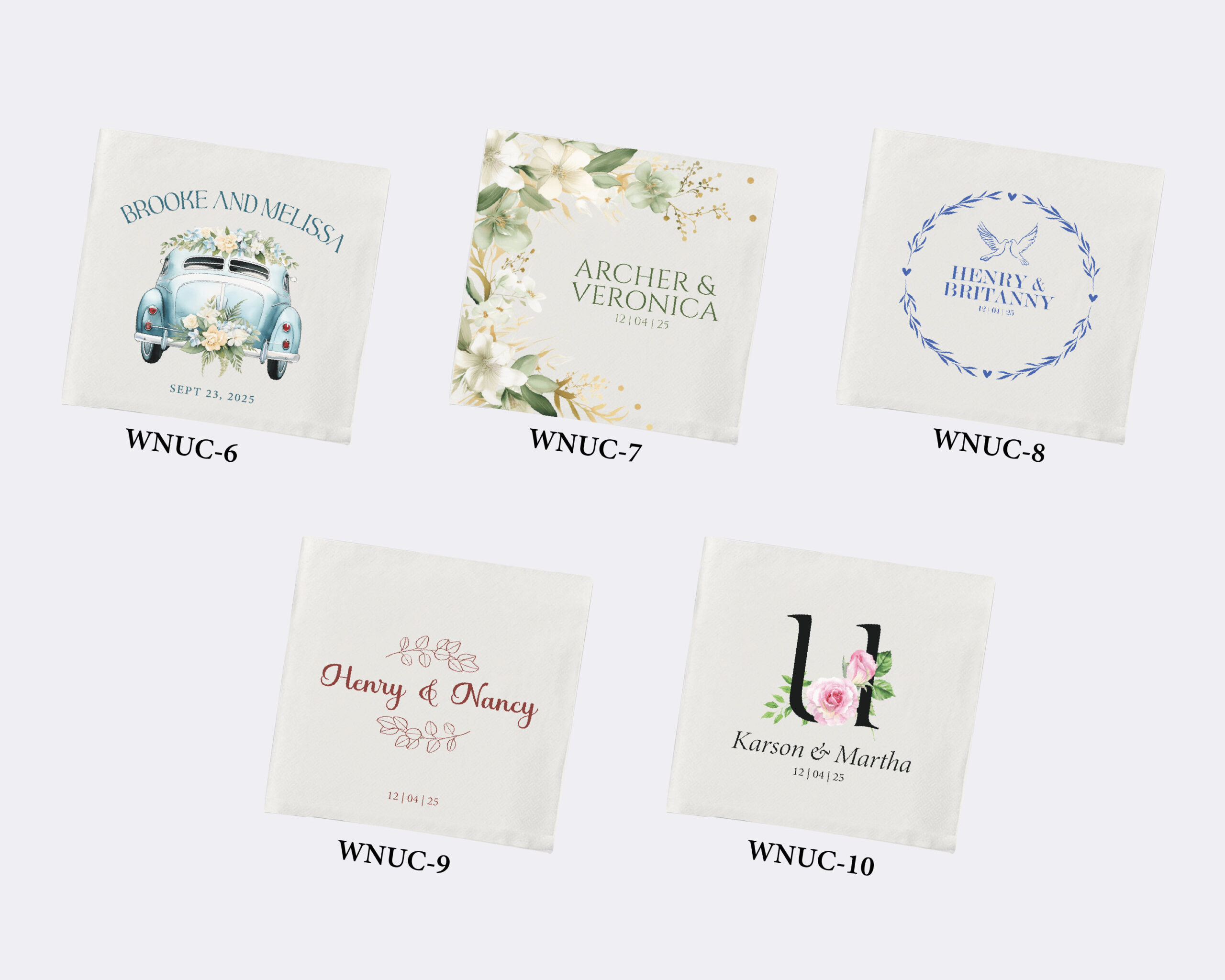 Personalized Wedding Napkins | Cocktail Napkins | Rehearsal Dinner | Just Married | Beverage Napkins | Luncheon Napkins - Image 3